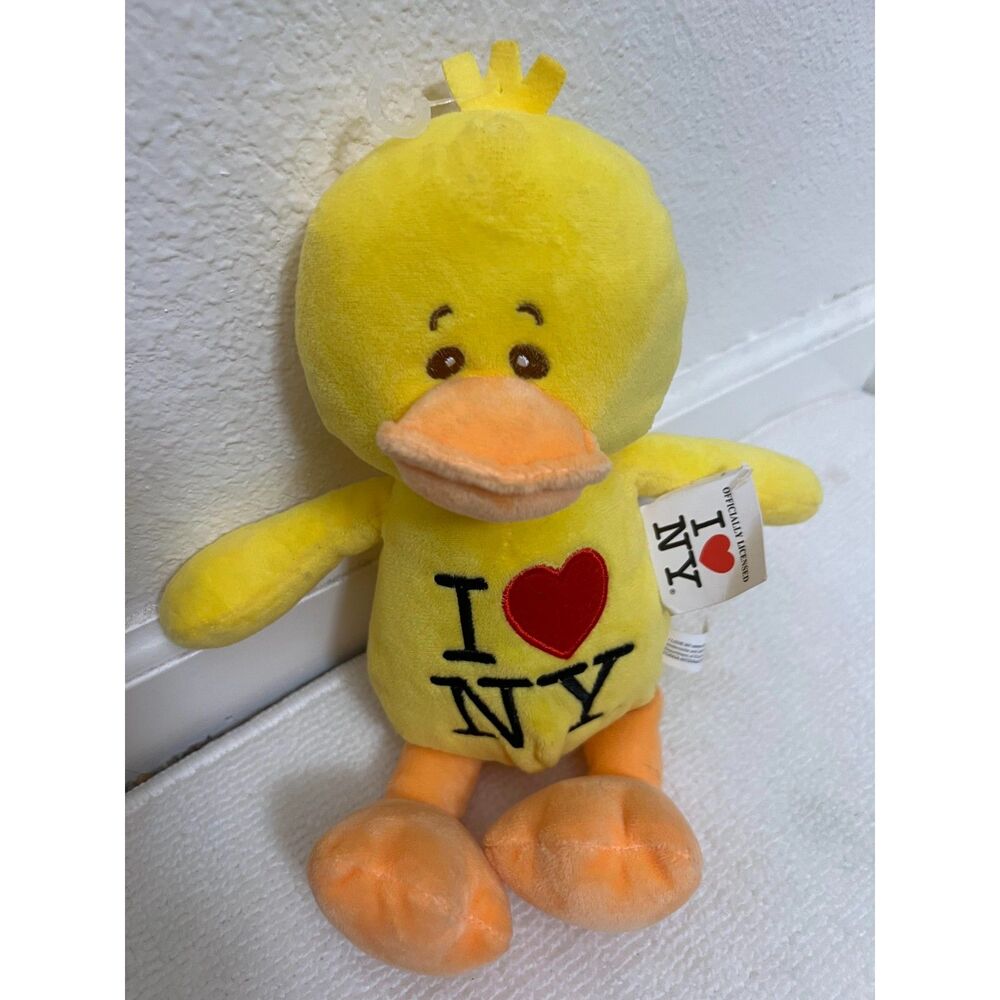 I Love New York Yellow Duck Plush Stuffed Animal Toy 12"